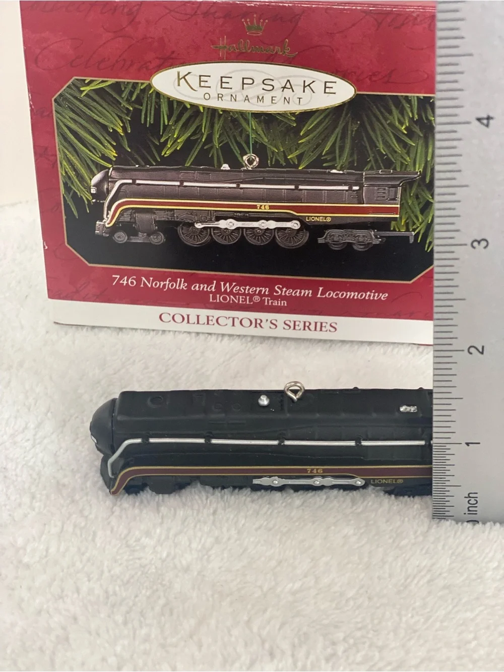 Hallmark Keepsake Lionel 746 Norfolk and Western Steam Locomotive Train Ornament